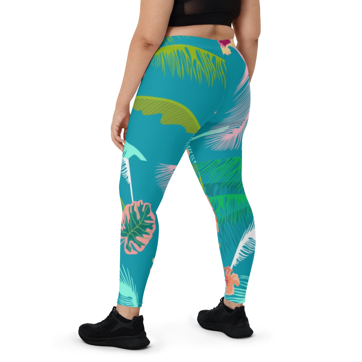 Hibiscus Happy Yoga Leggings