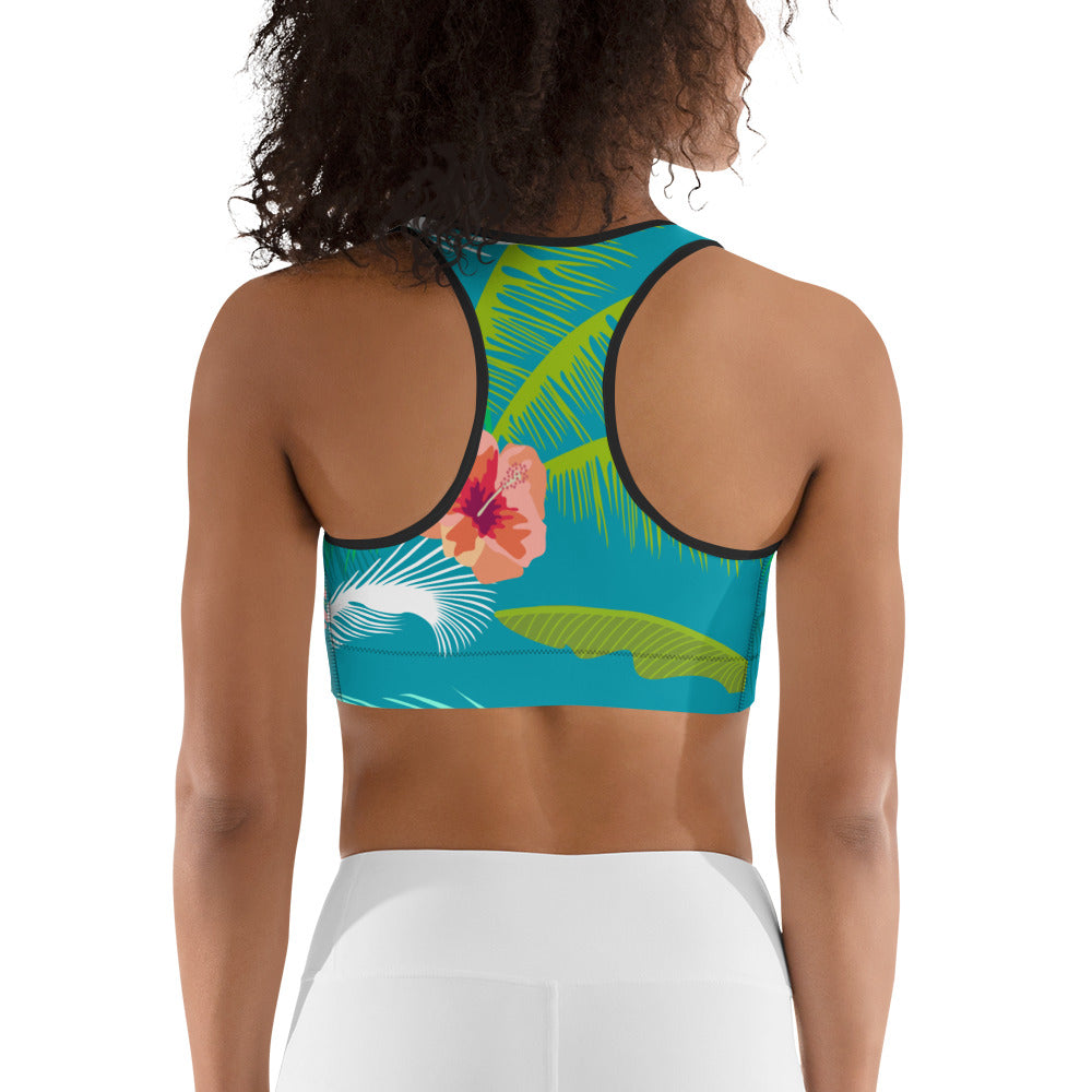 Hibiscus Happy Sports bra