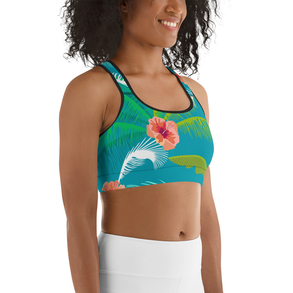 Hibiscus Happy Sports bra