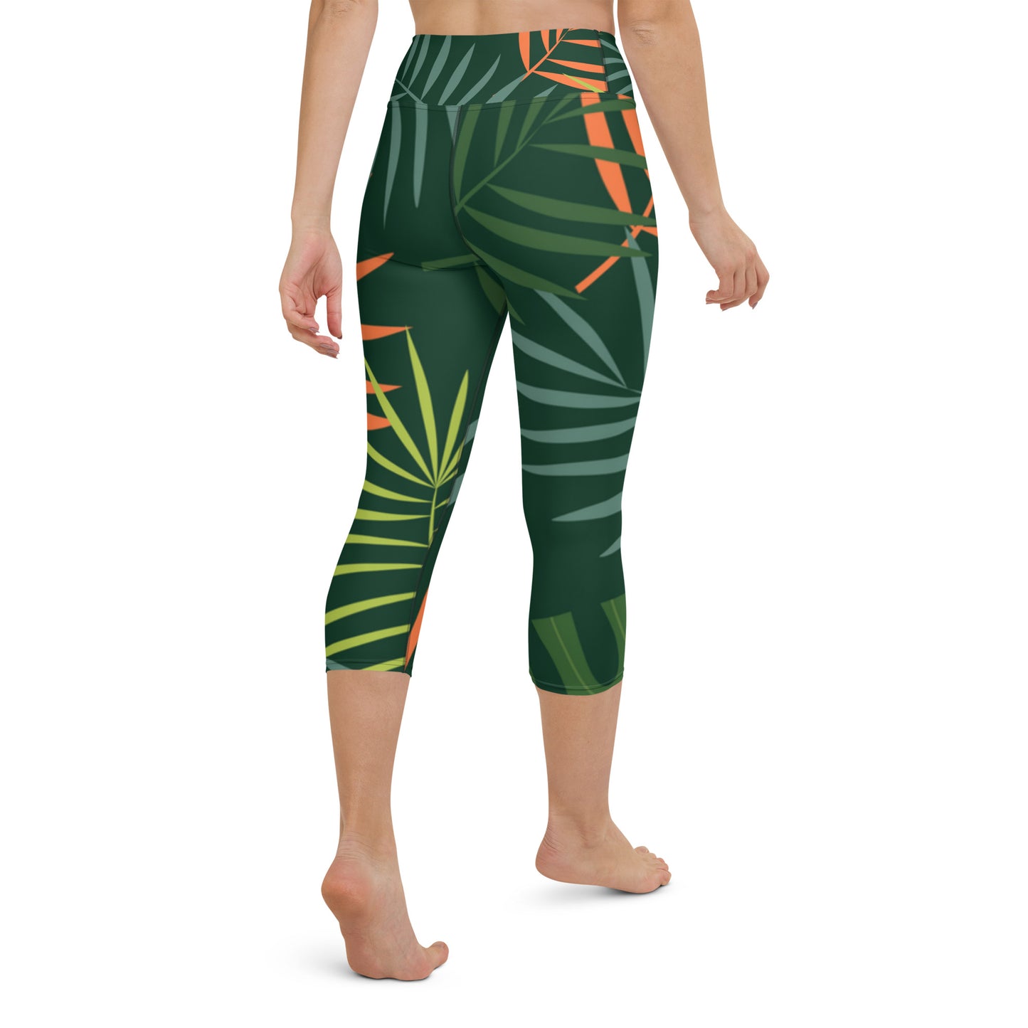 Tropical Fun Yoga Capri Leggings