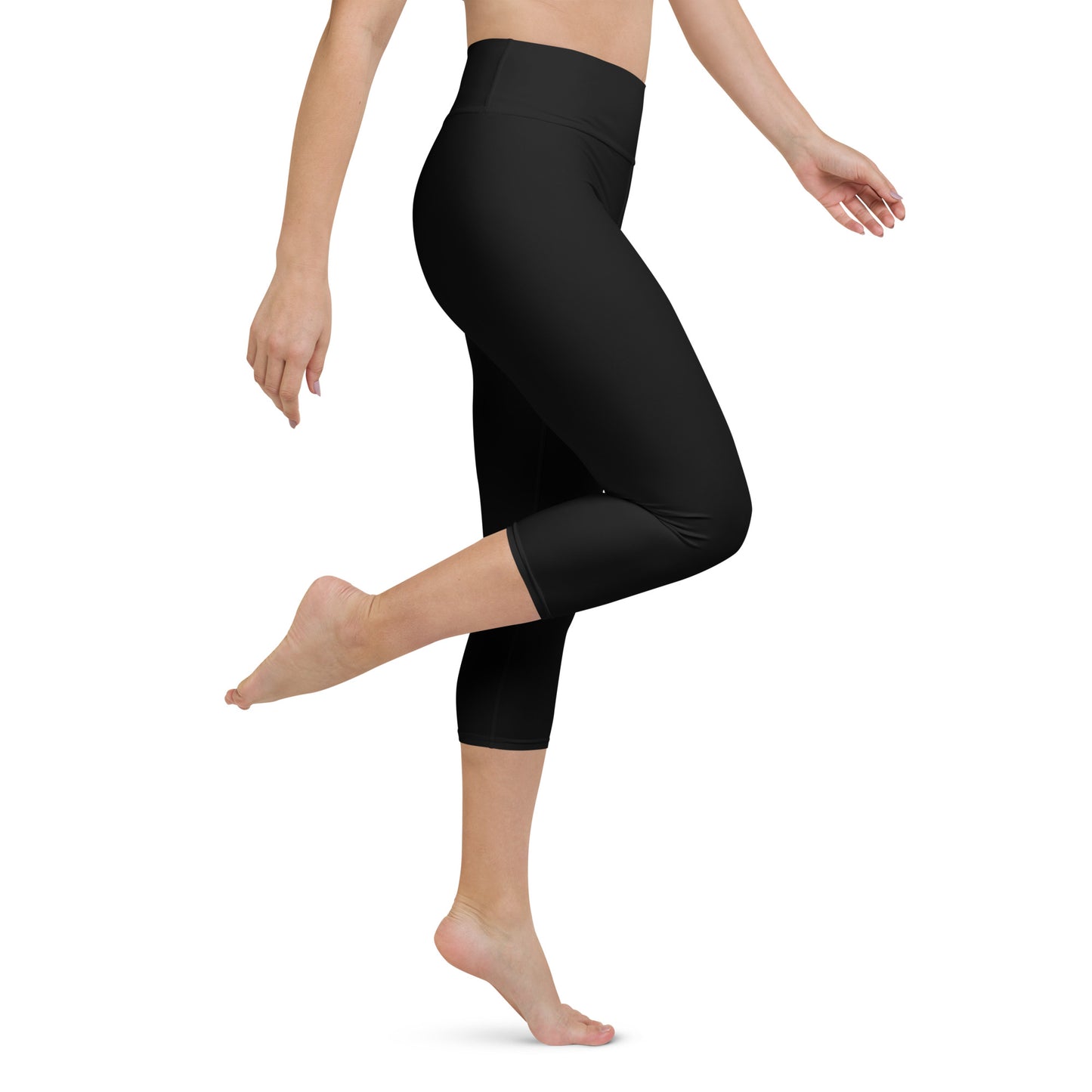 Black Beauty Yoga Capri Leggings