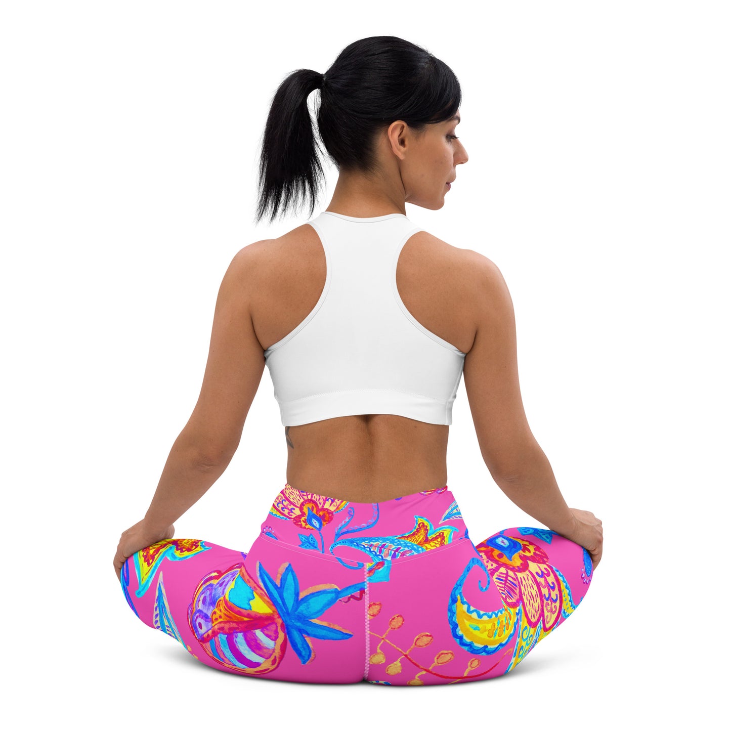 Wild in Pink Yoga Leggings