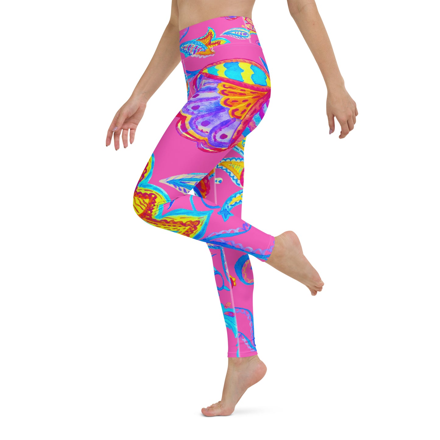 Wild in Pink Yoga Leggings