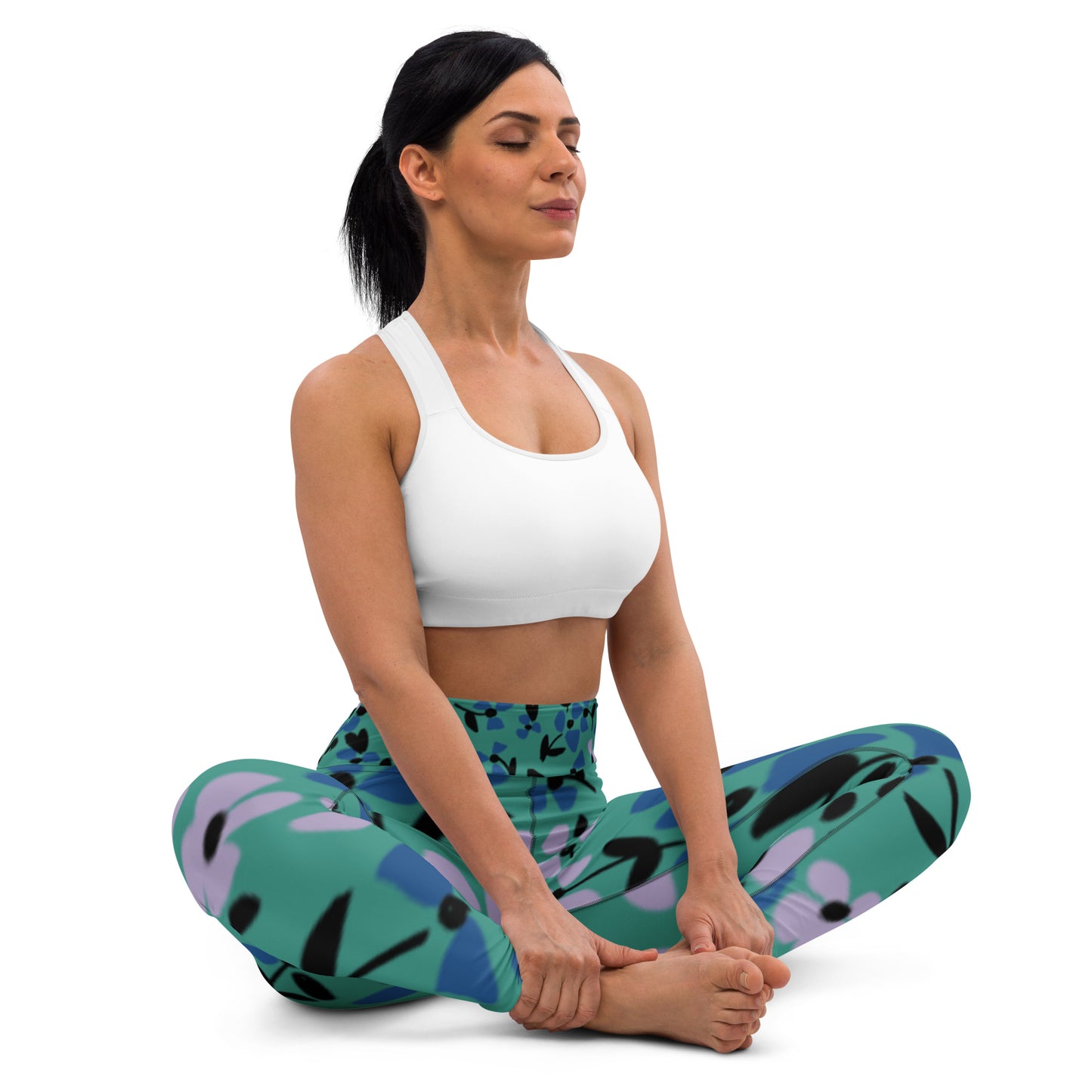 Spring Yoga Leggings High Waist Band