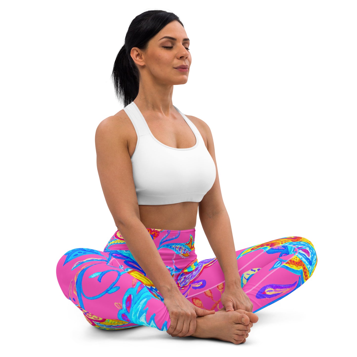 Wild in Pink Yoga Leggings