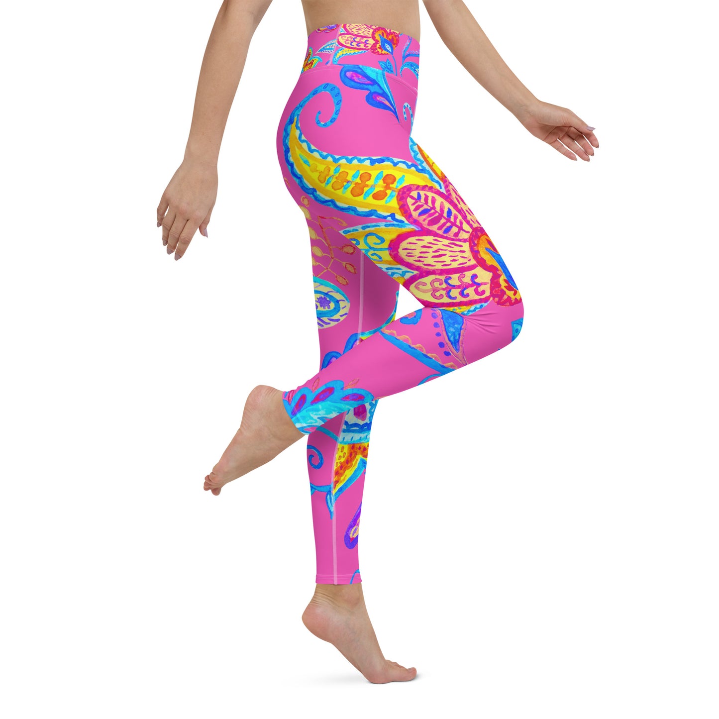 Wild in Pink Yoga Leggings