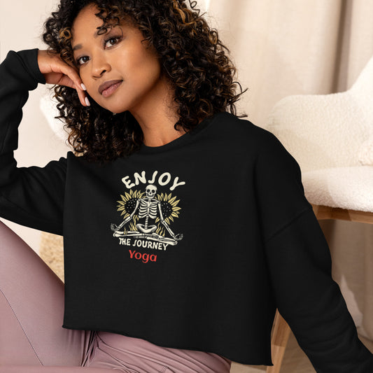 Enjoy The Feel Of This Crop Sweatshirt